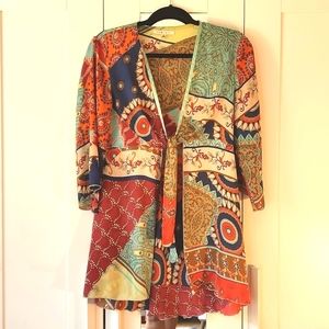 Cabi open tunic with tie to close